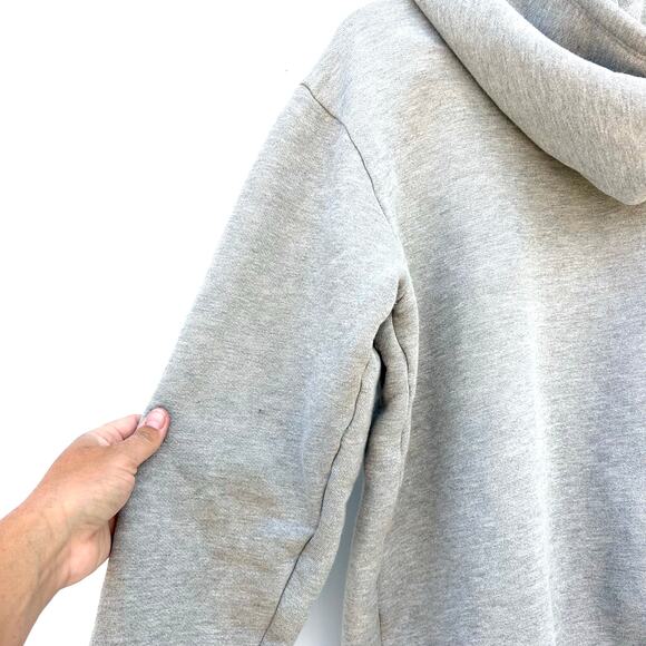 SPRWMN Full Zip Up Hoodie Heather Gray Grey Light Sweatshirt Cotton Extra Small - Picture 8 of 13